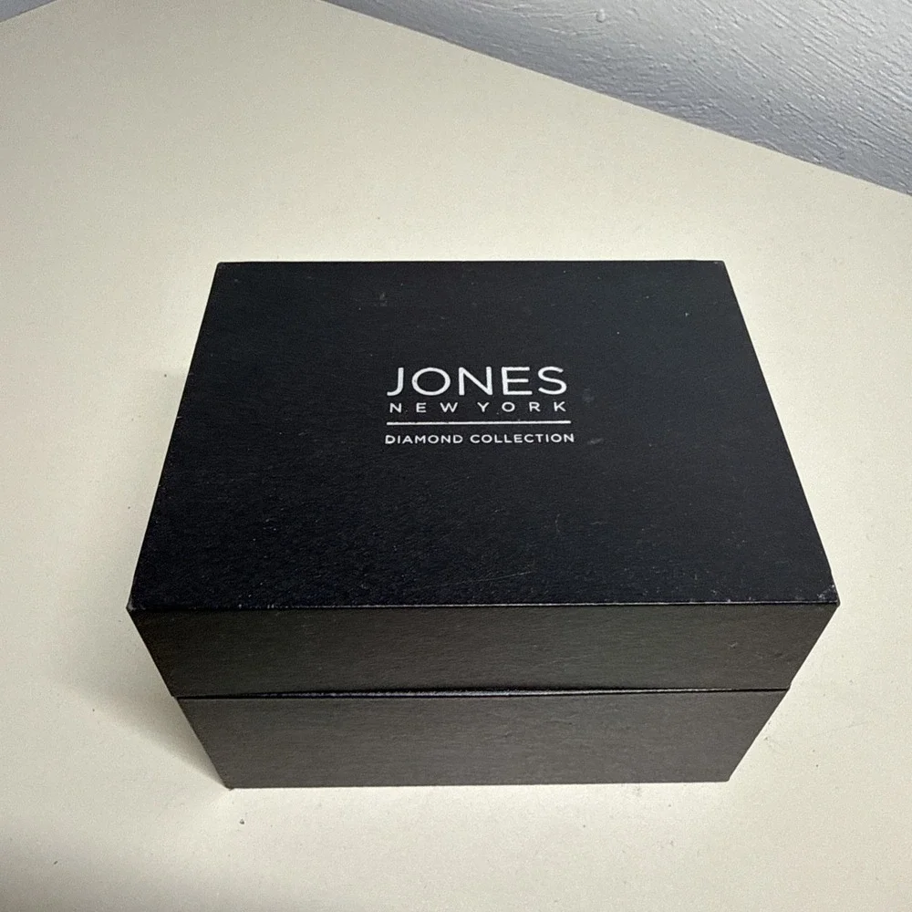 Jones New York Diamond Collection Men's Black on Black Watch - Brand New in Box